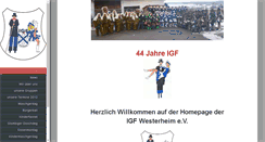Desktop Screenshot of igf-westerheim.de