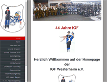Tablet Screenshot of igf-westerheim.de